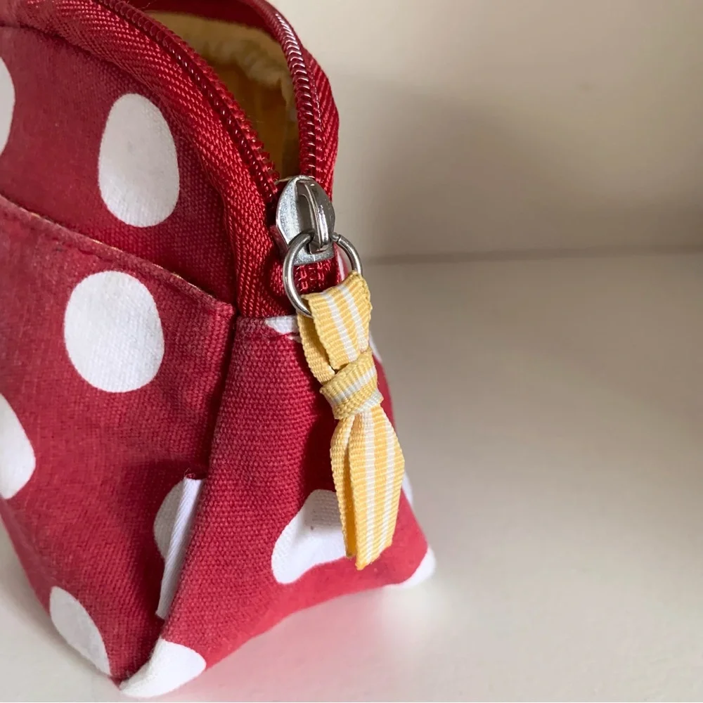 Vintage Burt’s bees Red Polka Dot zippy pouch